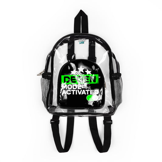 Degen Mode Activated Clear Stadium Backpack Festival Essential for the Unfiltered & Unapologetic