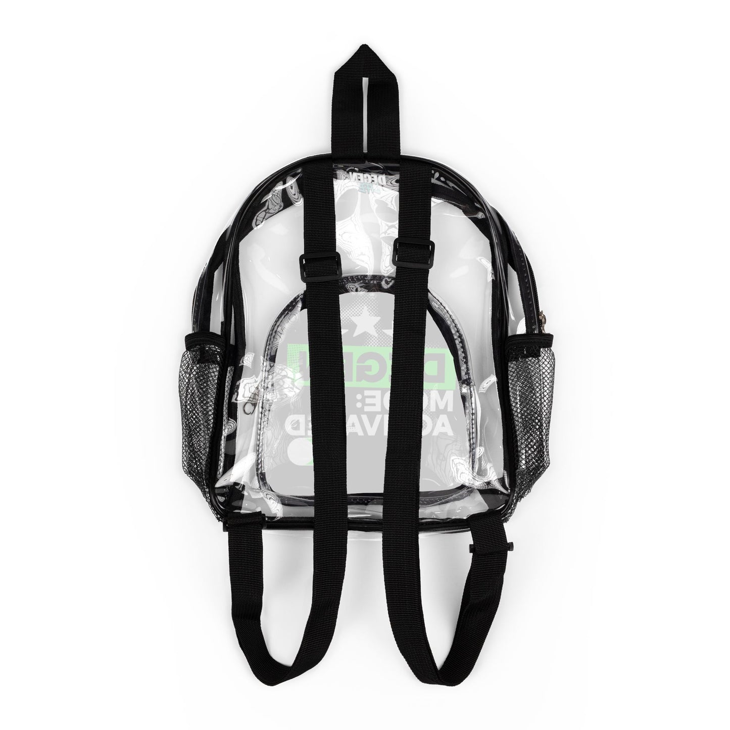 Degen Mode Activated Clear Stadium Backpack Festival Essential for the Unfiltered & Unapologetic