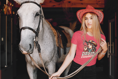 Degen Cowgirl T-Shirt – Unisex Western Rebel Graphic Tee