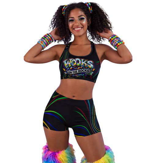 Psychedelic Yoga Shorts